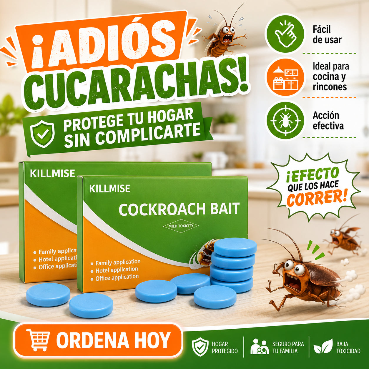 Repelente De Cucarachas 8 Comprimidos