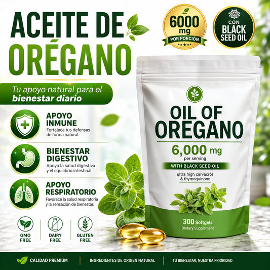Aceite de Oregano 300 Softgels